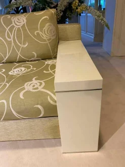 Garnitur Bridge Stoff 11 Grün Mischgewebe Armlehnen Lack Hochglanz 2 Sofas