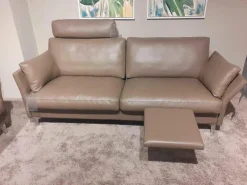Garnitur CL 990 Leder 42 Fango 2 Sofas 1 Kopfstütze