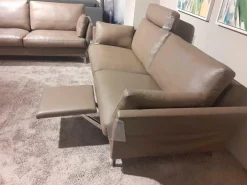 Garnitur CL 990 Leder 42 Fango 2 Sofas 1 Kopfstütze