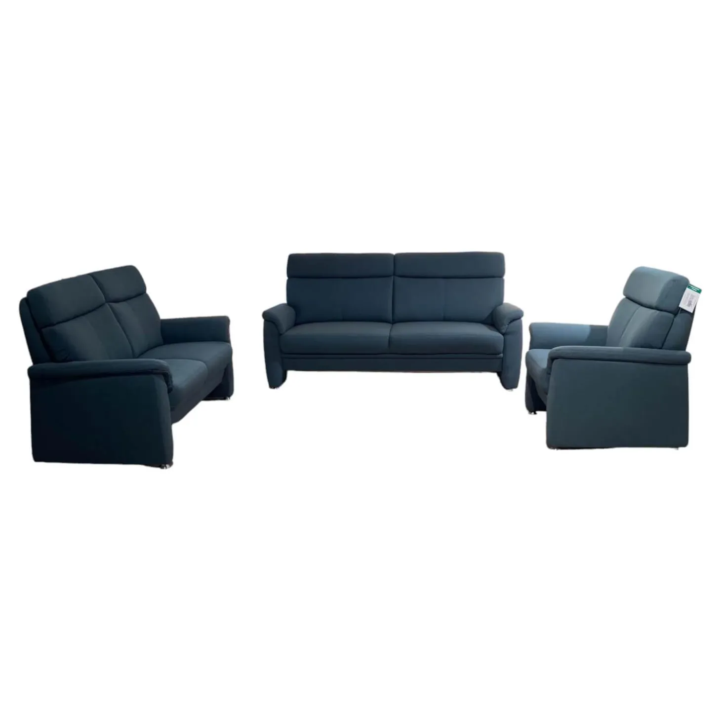 Garnitur Colorado Casada Stoff Q2 Melite Gletscher Blau 2 Sofas 1 Sessel