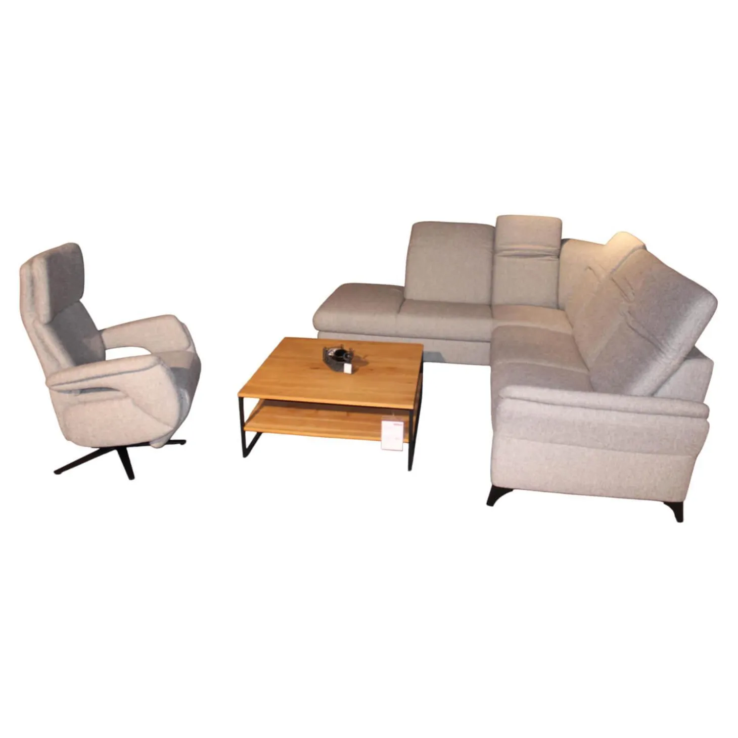 Garnitur Corsica II Casada Stoff C Sneak Steel Grau