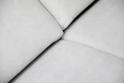 Garnitur Jane Stoff Ramona Silver Grau mit Elektrischer Relaxfunktion und Vorziehsitz