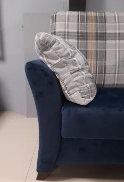 Garnitur KS 9720-1 Sydney Stoff 657577 Fuß Buche Maronfarbig 2 Sofas