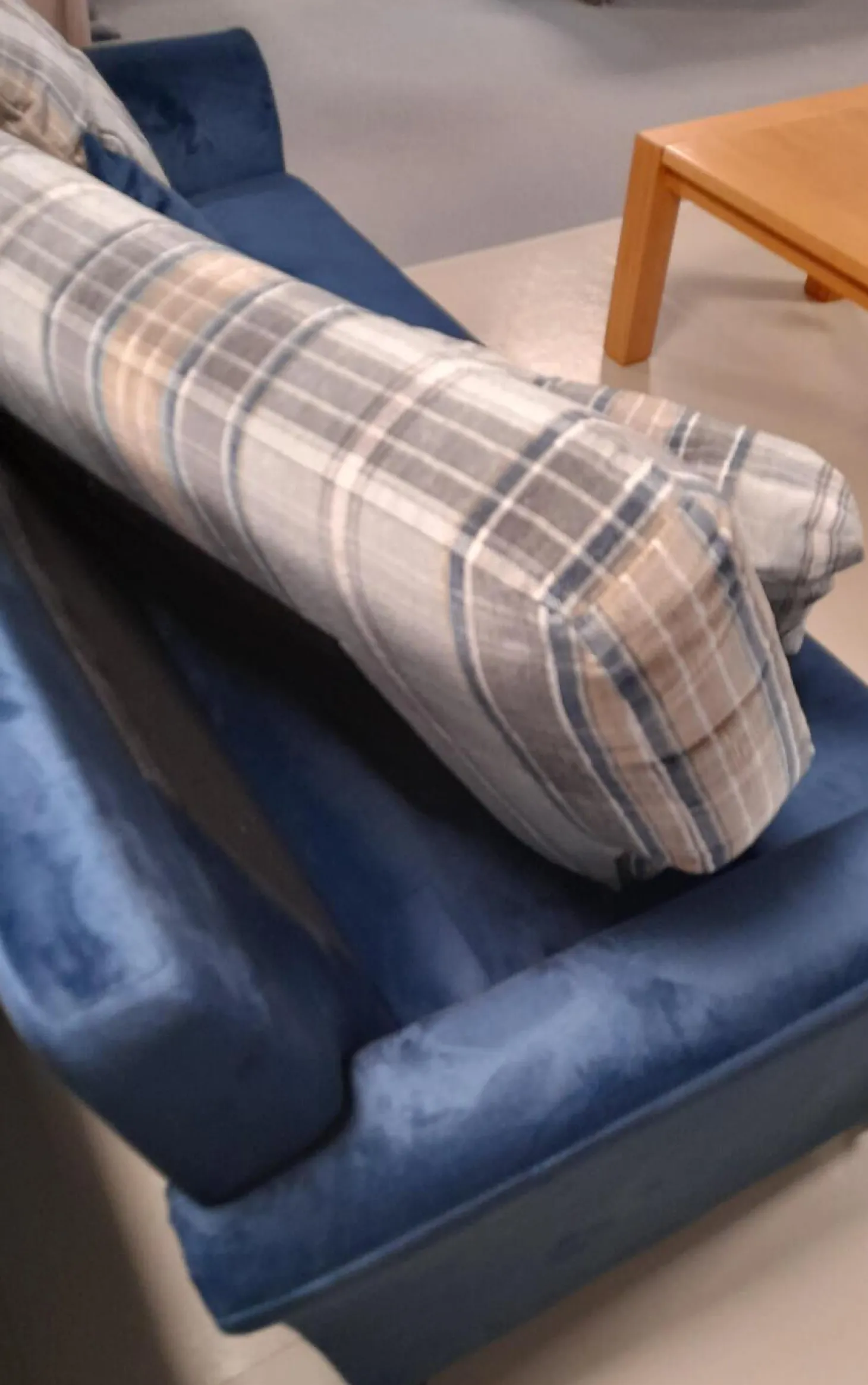 Garnitur KS 9720-1 Sydney Stoff 657577 Fuß Buche Maronfarbig 2 Sofas