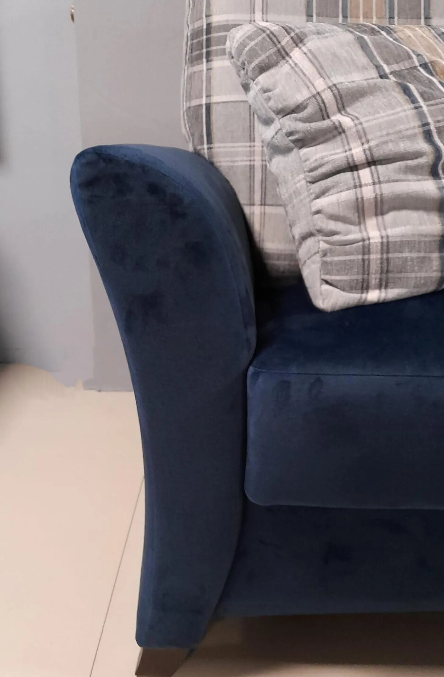 Garnitur KS 9720-1 Sydney Stoff 657577 Fuß Buche Maronfarbig 2 Sofas