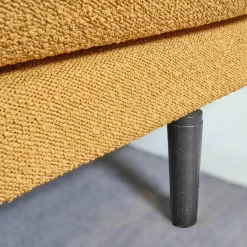 Garnitur Long Island 2/75 Stoff Promise JA1629/040 Gelb mit Tisch und Anbauelement