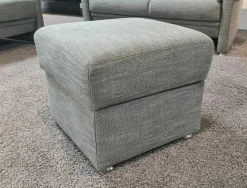 Garnitur LS 673517 Well 3671 Stoff Lavado Fresh 8 Granit Grau 2 Sofas 1 Hocker