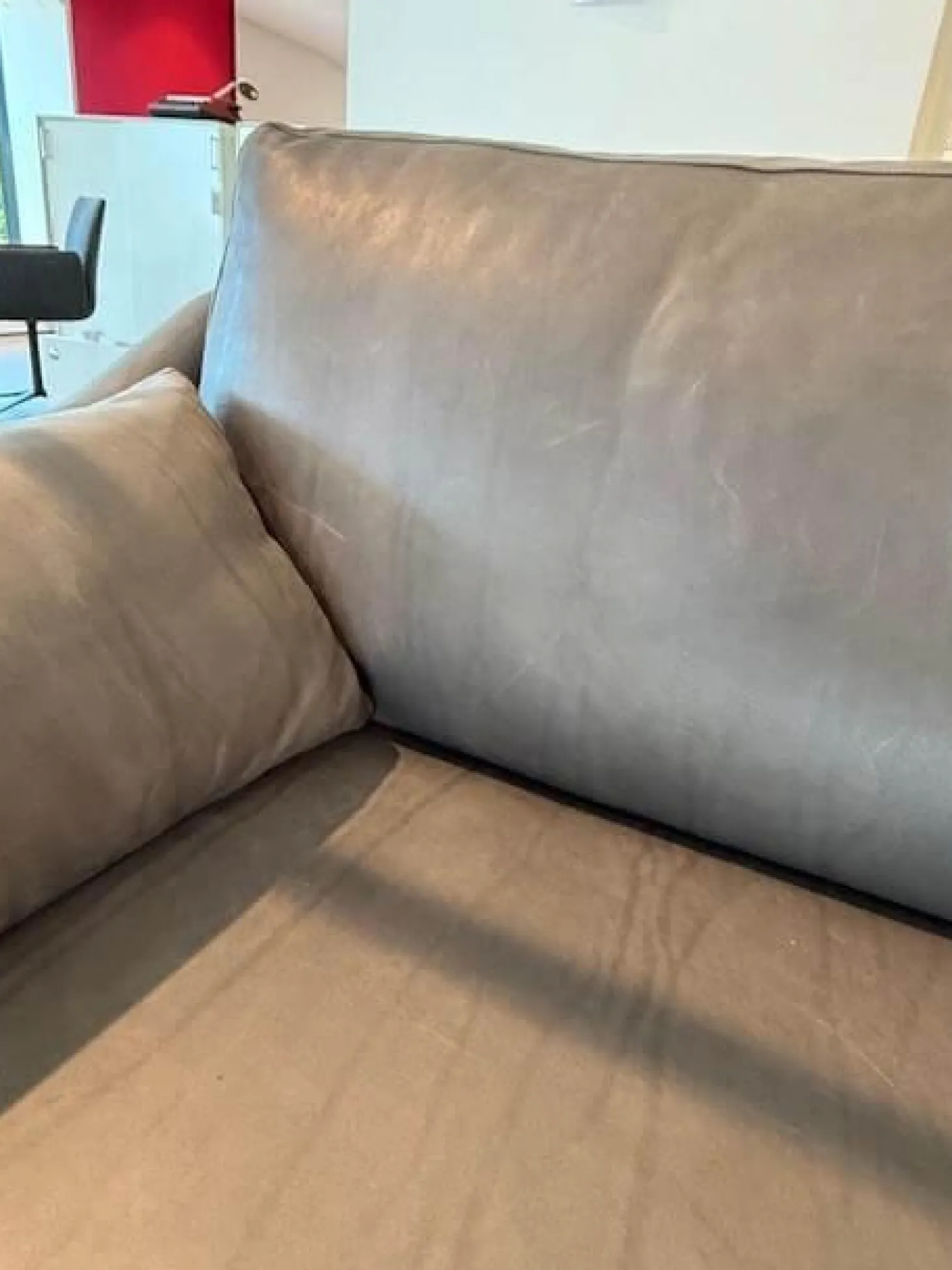 Garnitur Malin Leder Leder schiefer Toskana 2 Sofas