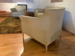 Garnitur Mayon Leder Senso 4400 Off White 1 Sofa 2 Sessel