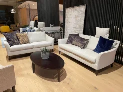 Garnitur Saloni Modena BW1761-272 Und BW1761-111 Beige mit 1 Sessel