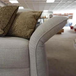 Garnitur Sofa Regina mit Sessel Vinson Stoff Escana Naturel