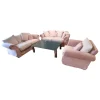 Garnitur Summerville Stoff 240020 / 06 Rose 2 Sofas 1 Sessel