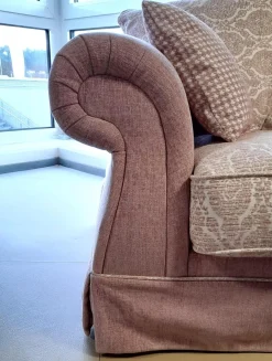 Garnitur Summerville Stoff 240020 / 06 Rose 2 Sofas 1 Sessel