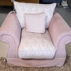 Garnitur Summerville Stoff 240020 / 06 Rose 2 Sofas 1 Sessel