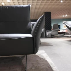 Garnitur Vineto Leder Bull Carbone Faden 1222 Schwarz Inklusive Kissen