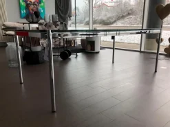 Glastisch Transparent 10075.80 Gestell Chrom