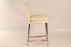 Helios 6153 Tresenhocker Stuhl Leder Toledo Bianco