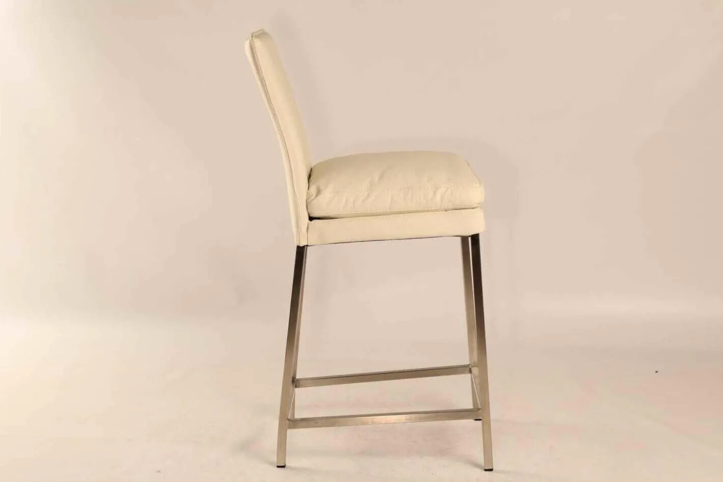 Helios 6153 Tresenhocker Stuhl Leder Toledo Bianco