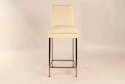 Helios 6153 Tresenhocker Stuhl Leder Toledo Bianco