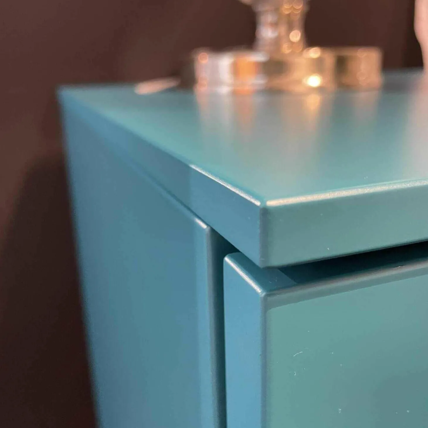 Herrenschrank Allnight System Matt Türkis mit Push to Open