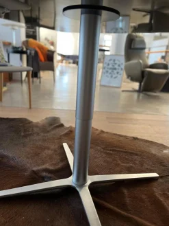 Höhenverstellbarer Couchtisch Dualo Keramik Zement Grau