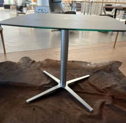 Höhenverstellbarer Couchtisch Dualo Keramik Zement Grau