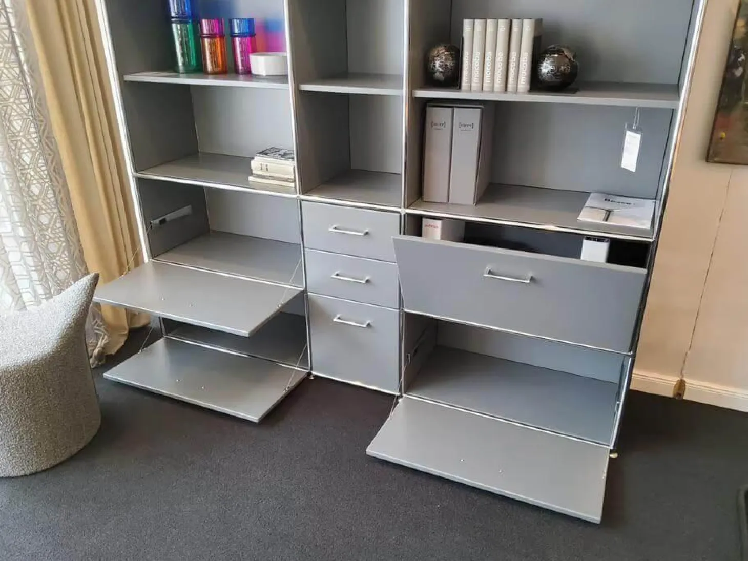 Highboard Bosse Vulkangrau MDF Laminiert