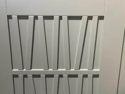 Highboard Claire Lack Anthrazit Metallrahmengestell Schwarz 2 Drehtüren Mit Push Pull