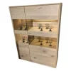 Highboard Cortona Eiche Massiv Mit Beleuchtung