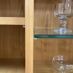 Highboard Eloise Kirschbaum Vitrine mit Glasböden