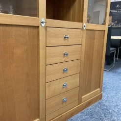 Highboard Eloise Kirschbaum Vitrine mit Glasböden