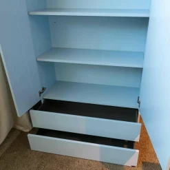 Highboard Gallery M Merano Lack Eisblau