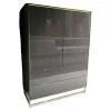 Highboard Gloss Cubic 72182 Front Und Korpus Schiefergrau Grau Hochglanz Kufe Chrome Mit Beleuchtung