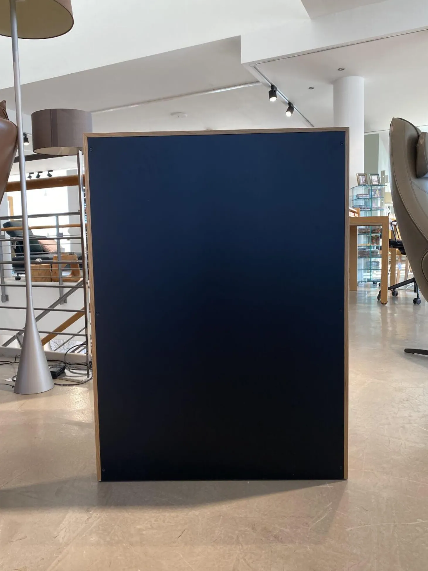 Highboard La Punt Eiche Massiv Front Schwarz