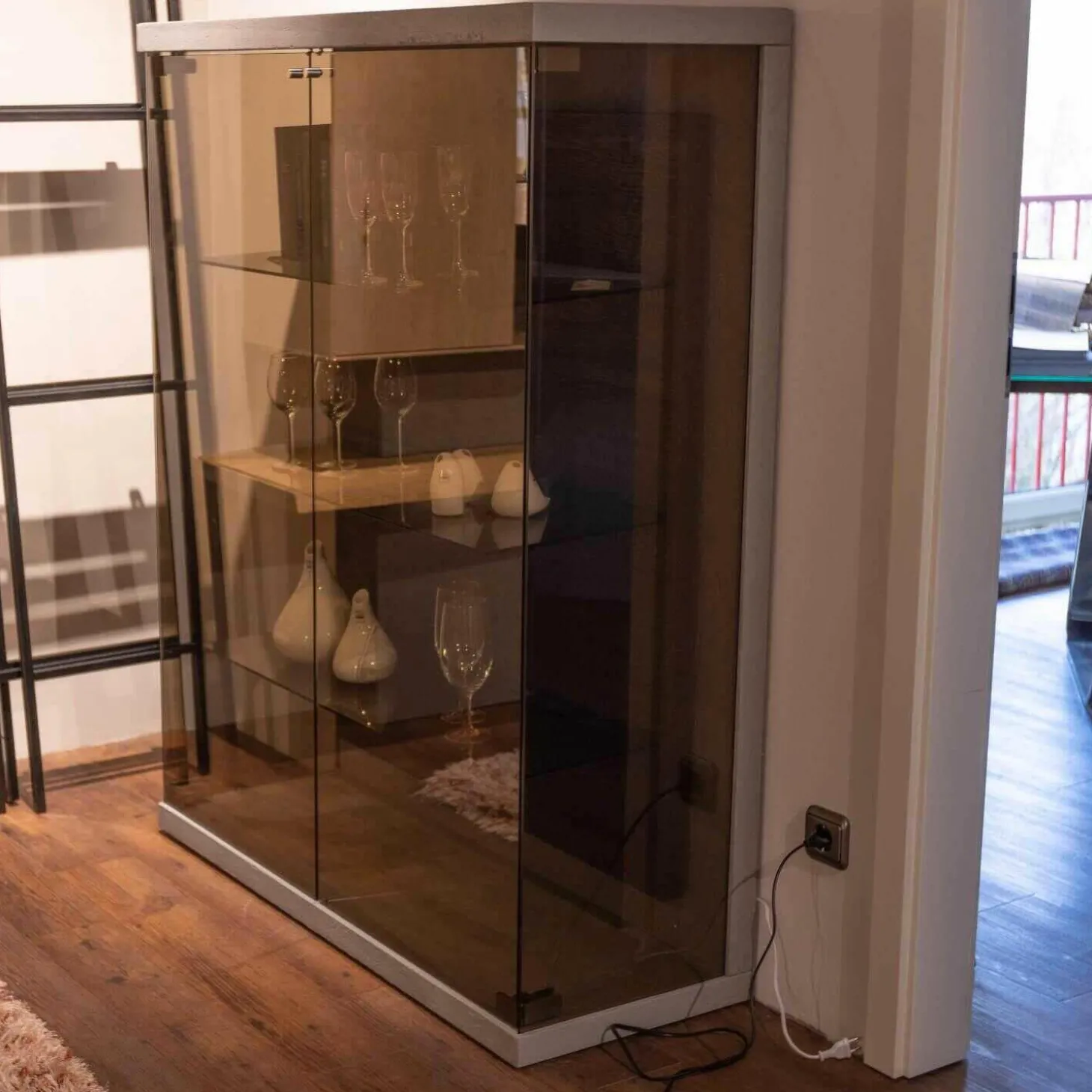 Highboard LS022519 Brik 7111 Kerneiche Tabak