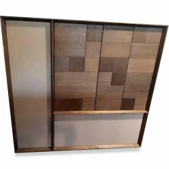 Highboard MU370 Grau Weiß EOL Wildeiche