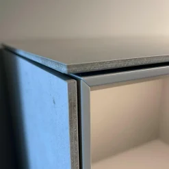Highboard Soma Lack Steingrau Abdeckplatte Beton Grau Mit Beleuchtung