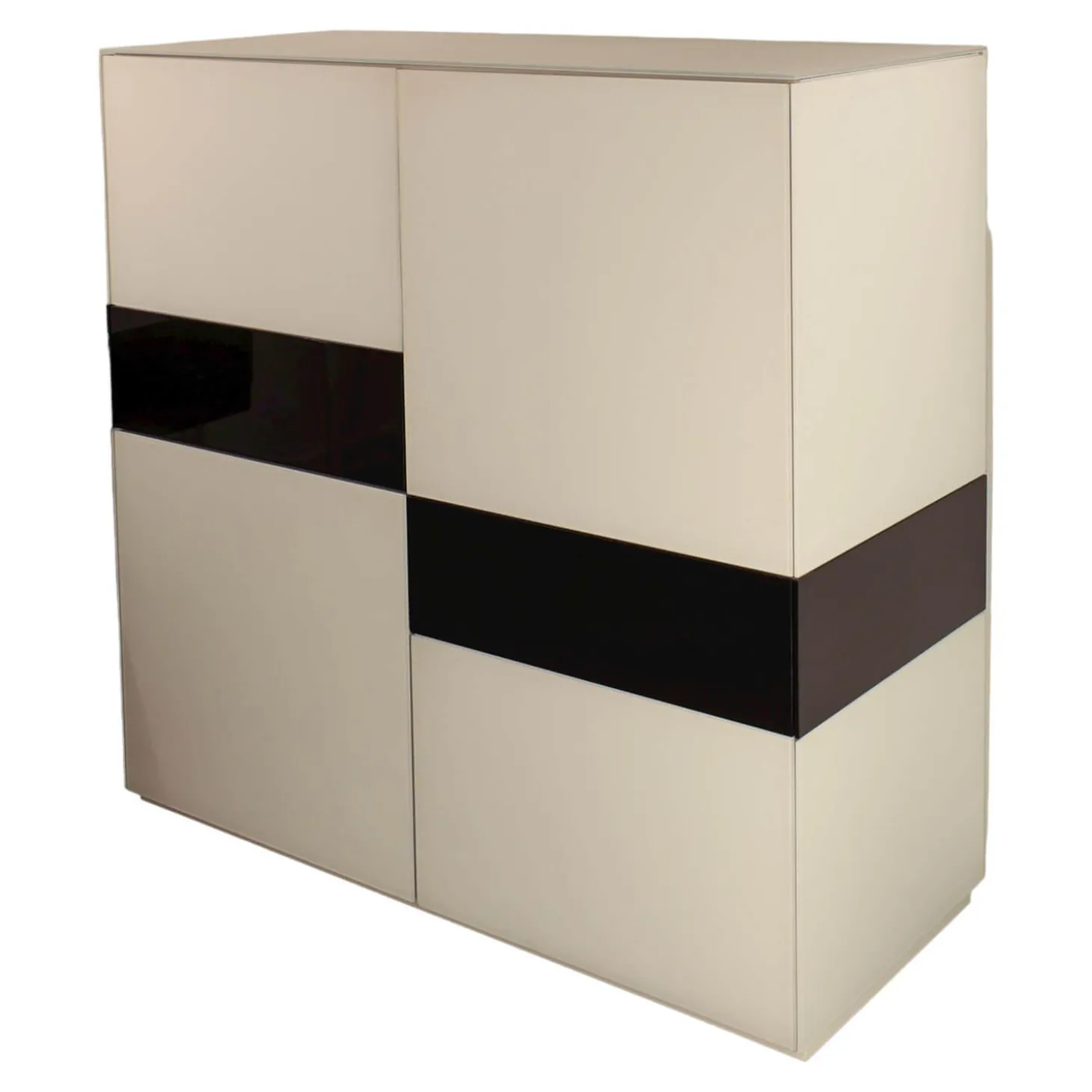 Highboard Soma Lack Weiß Mit Wechselbaren Seitenblenden