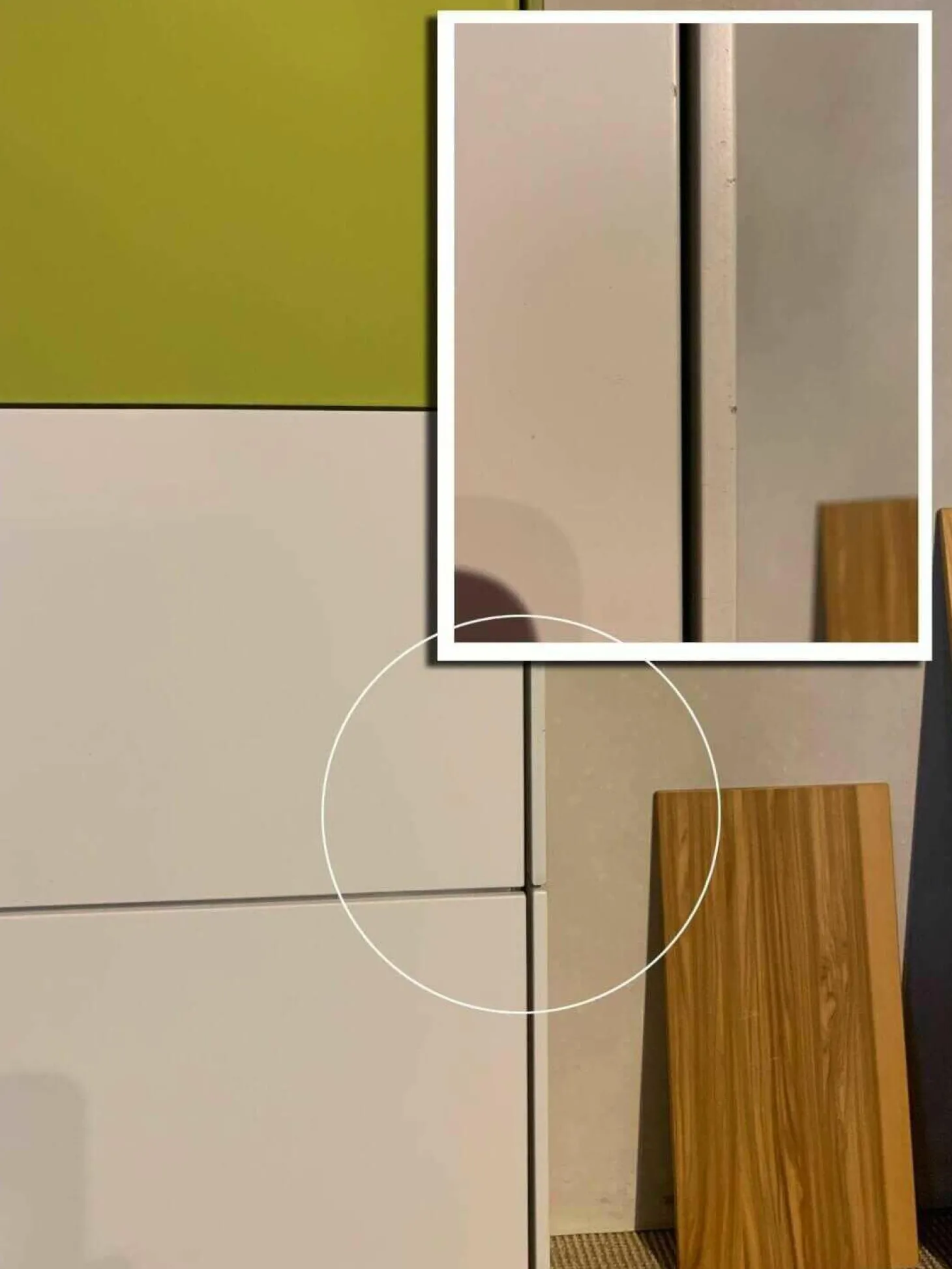 Highboard Soma Weiß Kernnussbaum Lemon