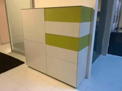 Highboard Soma Weiß Kernnussbaum Lemon