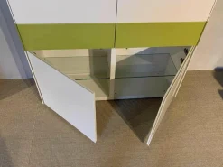 Highboard Soma Weiß Kernnussbaum Lemon