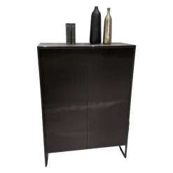 Highboard Terra Korpus Glas Anthrazit Gestell Material Anthrazit