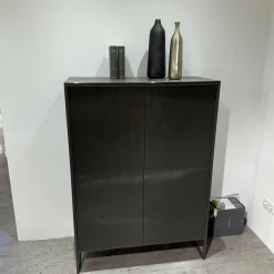 Highboard Terra Korpus Glas Anthrazit Gestell Material Anthrazit