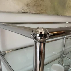 Highboard Vitrinenschrank Reinweiss mit Glaselementen