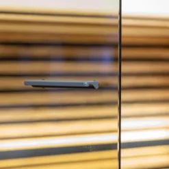 Highboard Yonna 7102 Kerneiche Natur Gebürstet Inklusive Beleuchtung