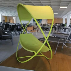 Hängematte Grün Bezug Outdoor Batyline Farbe Eisenkraut Rundgestell Stahl Lackiert