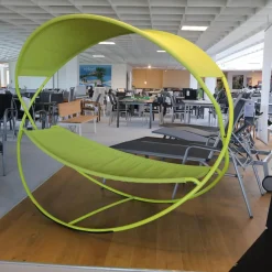 Hängematte Grün Bezug Outdoor Batyline Farbe Eisenkraut Rundgestell Stahl Lackiert