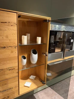 Hängeschrank Eiche Natur Front Venedig Eiche Natur Und Rauchglas Mit Beleuchtung