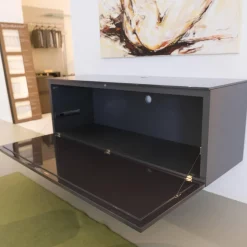 Hängesideboard Pass Korpus Lack Matt Blei Front Und Top Lack Hochglanz Blei