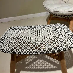 Hochlehnsessel Mbrace Stoff A 462 Cool Sage Grau Fasergeflecht Pepper Füße Teak Inklusive Hocker Und Kissen